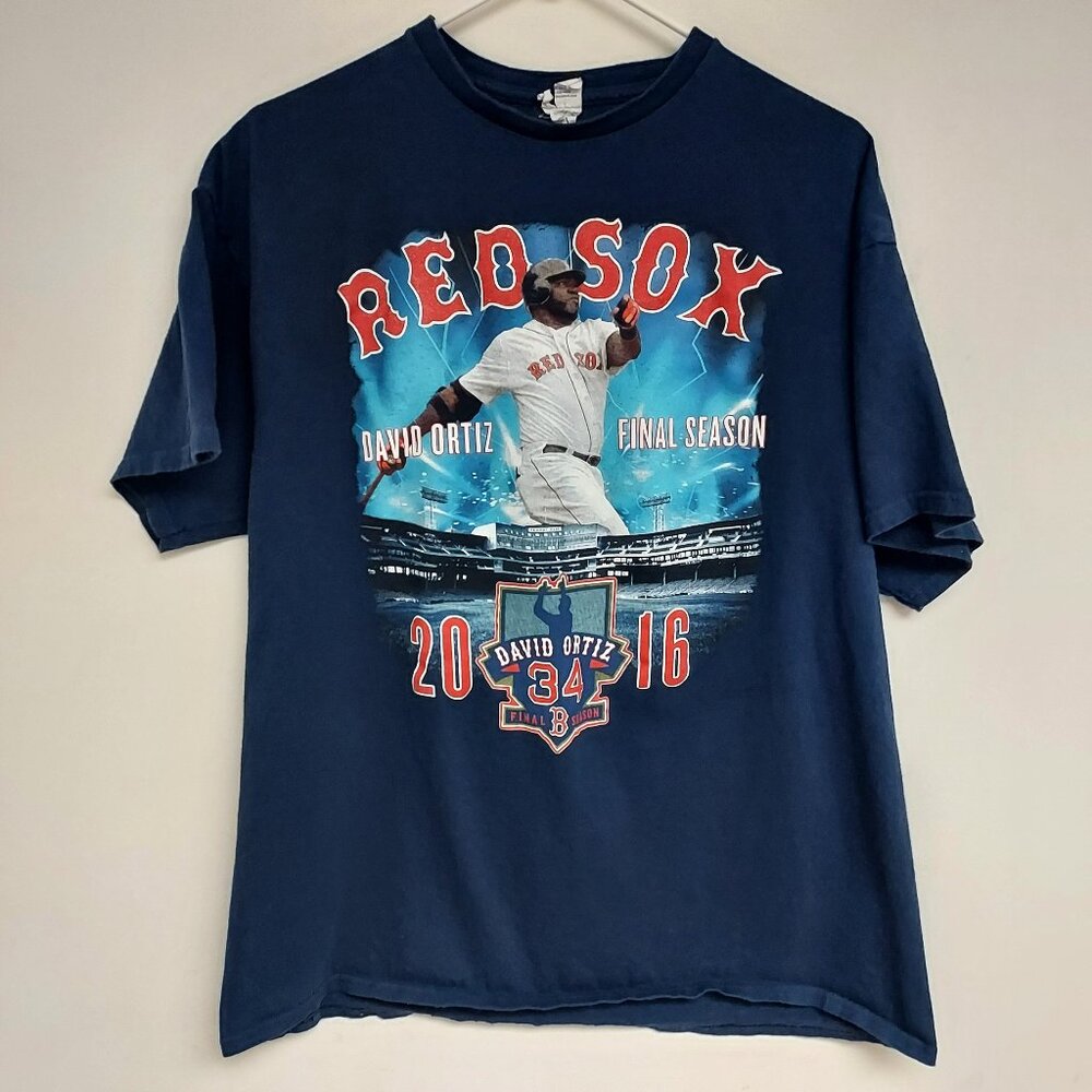 Red Sox David "BIG PAPI" Ortiz Final Season XL T-shirt RARE FENWAY ONLY 10 year